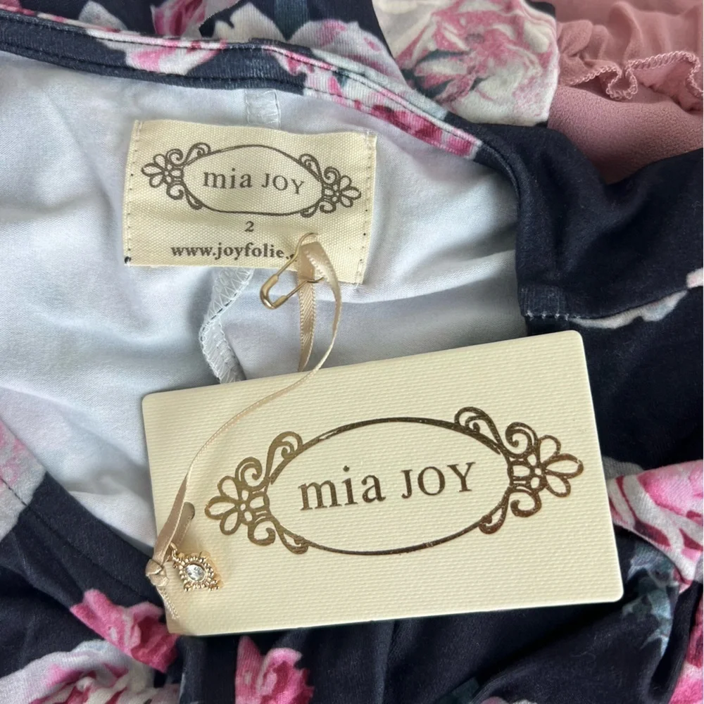 Joyfolie | Boho Bell Sleeves Rose Floral Kayla Top | Girls 2